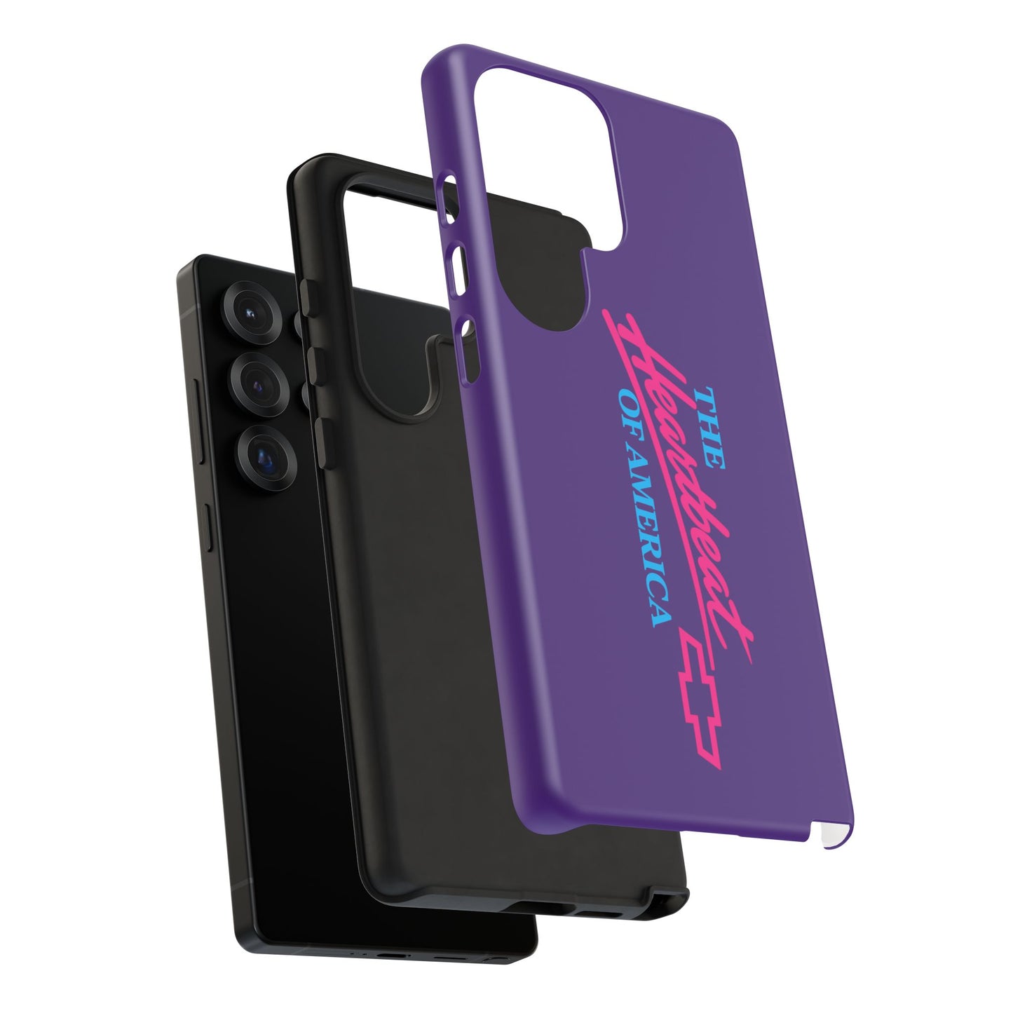 Purple “The Heartbeat of America” Retro Chevy Logo, Slim Protective Cover