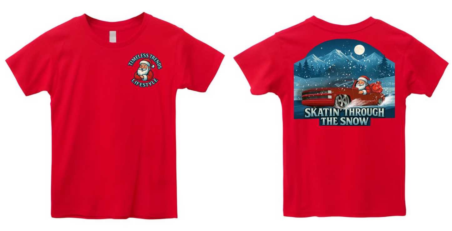 Skatin’ Through The Snow – Holiday Edition Tee