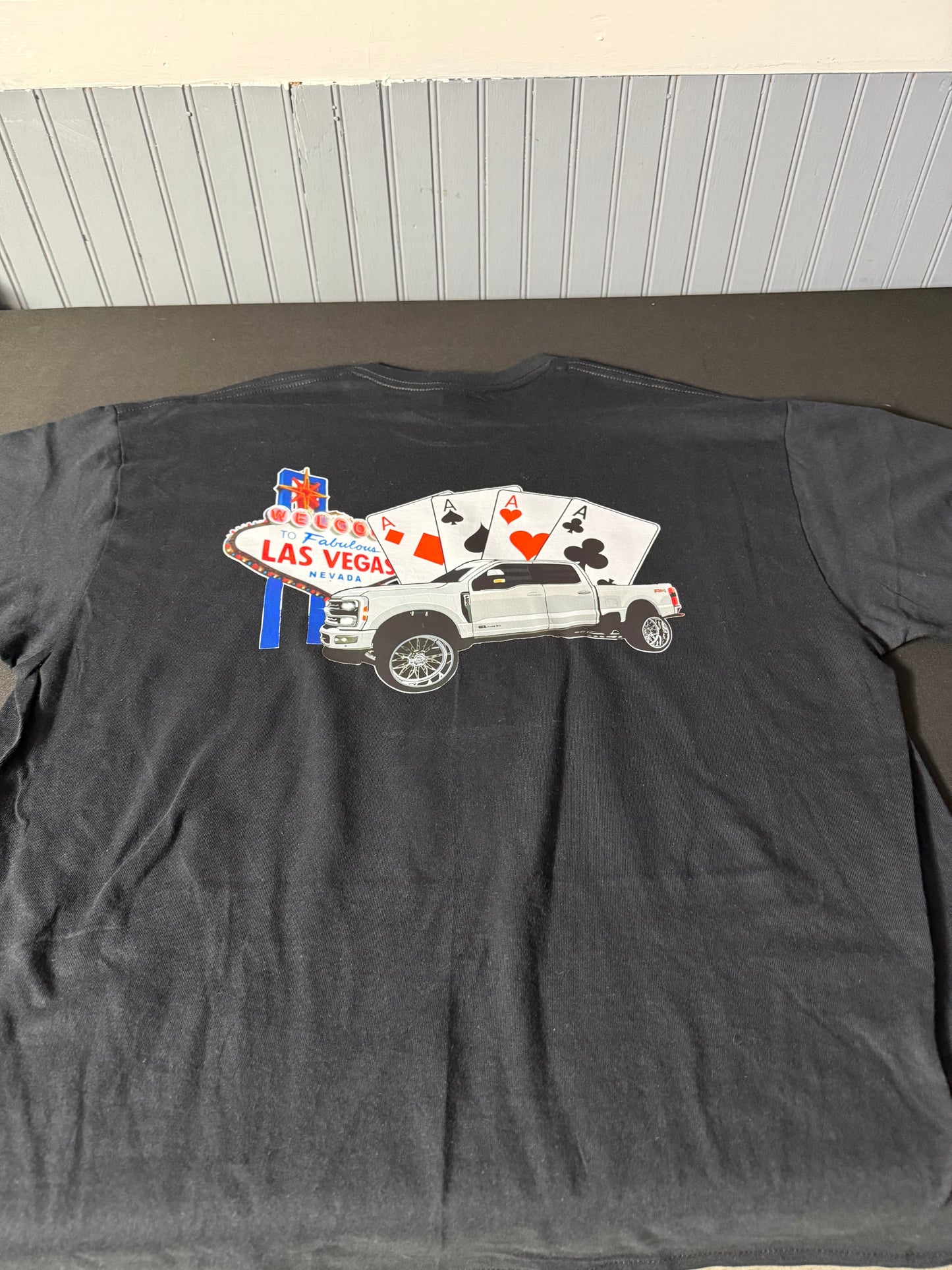 Vegas Royal Flush Lifted Truck Tee
