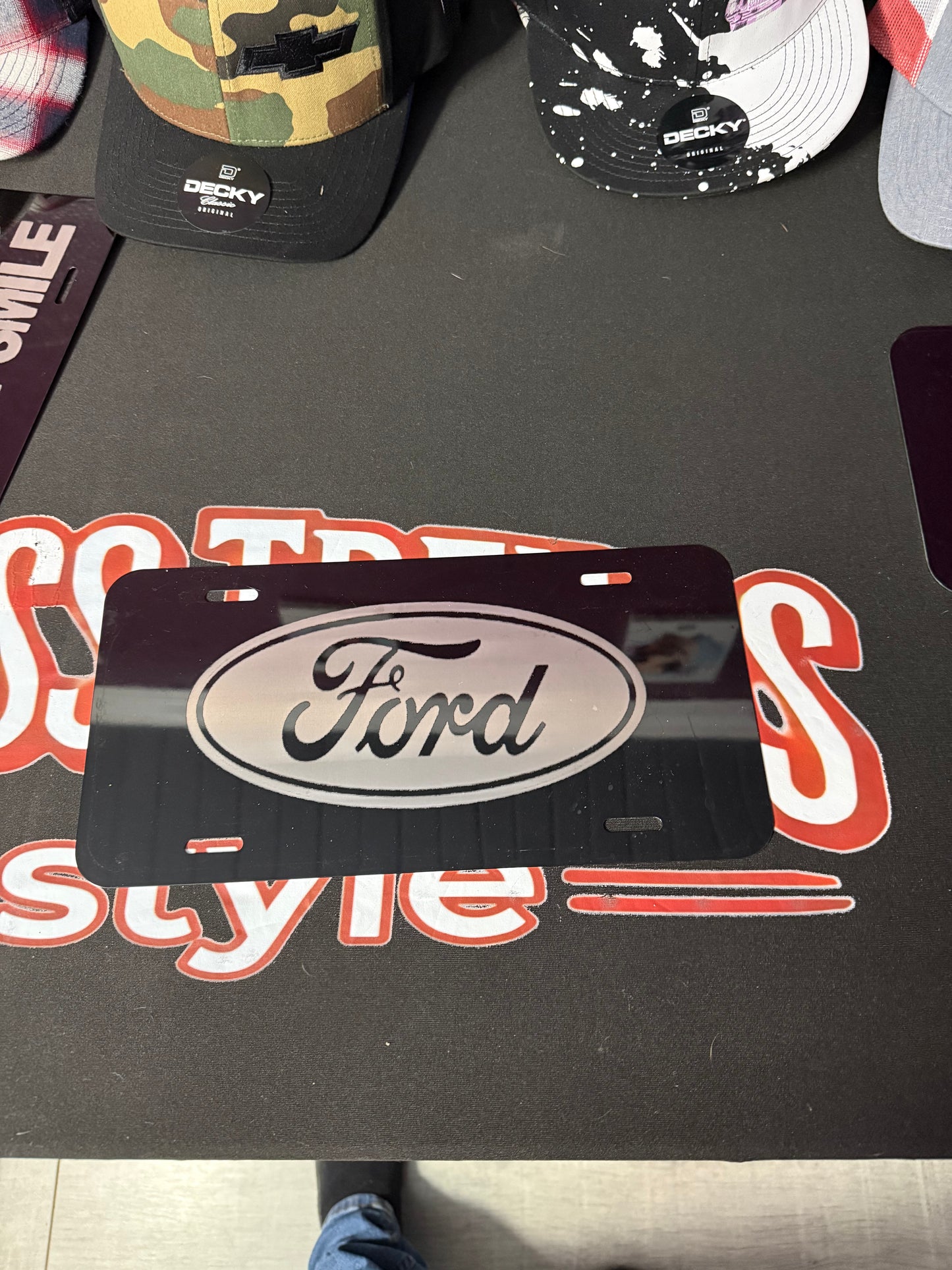 Ford Engraved Aluminum License Plate – Show Plate / Garage Decor