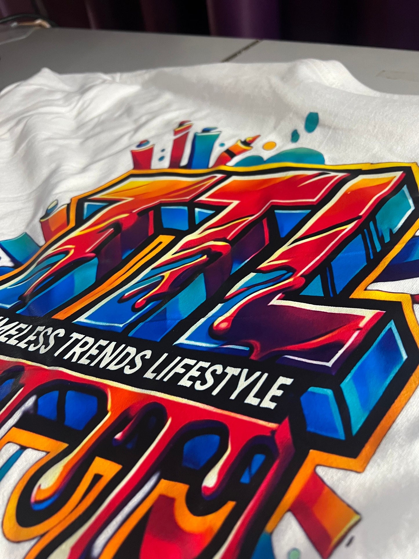 Drip Logo T-Shirt | Front & Back Print | Cool Graphic Tee for Trendy Style | Unisex Casual Wear % Perfect Gift