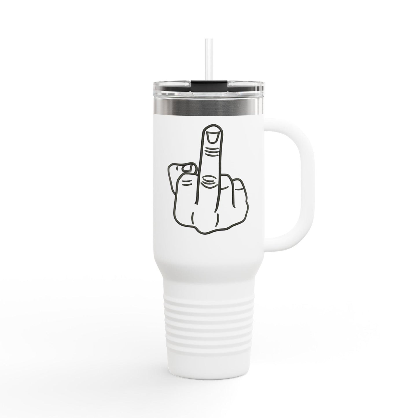 Middle Finger Insulated Travel Mug, 40oz – Funny Coffee Cup for Travel, Unique Gift Idea & Humor Mug for Home or Office