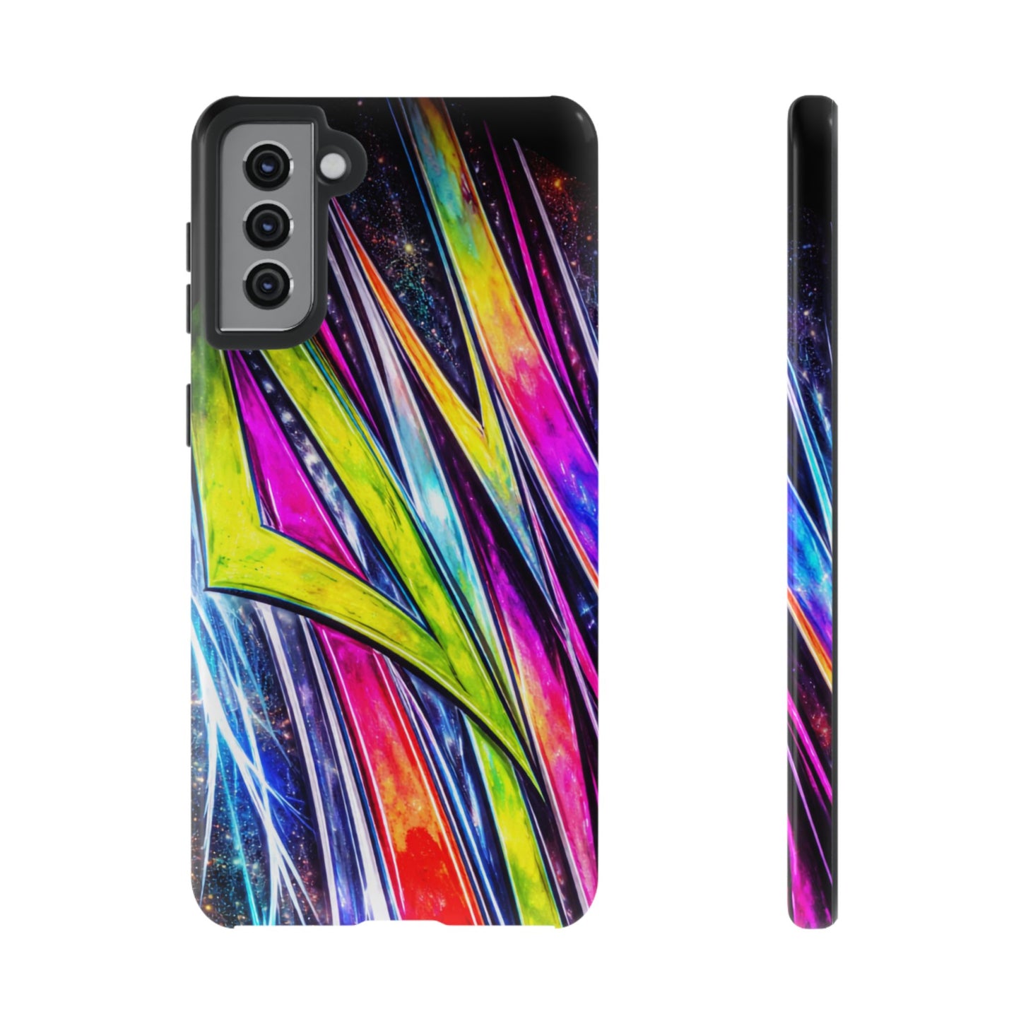 Neon Graffiti Phone Case | Tough Case, Vivid Abstract Street Art