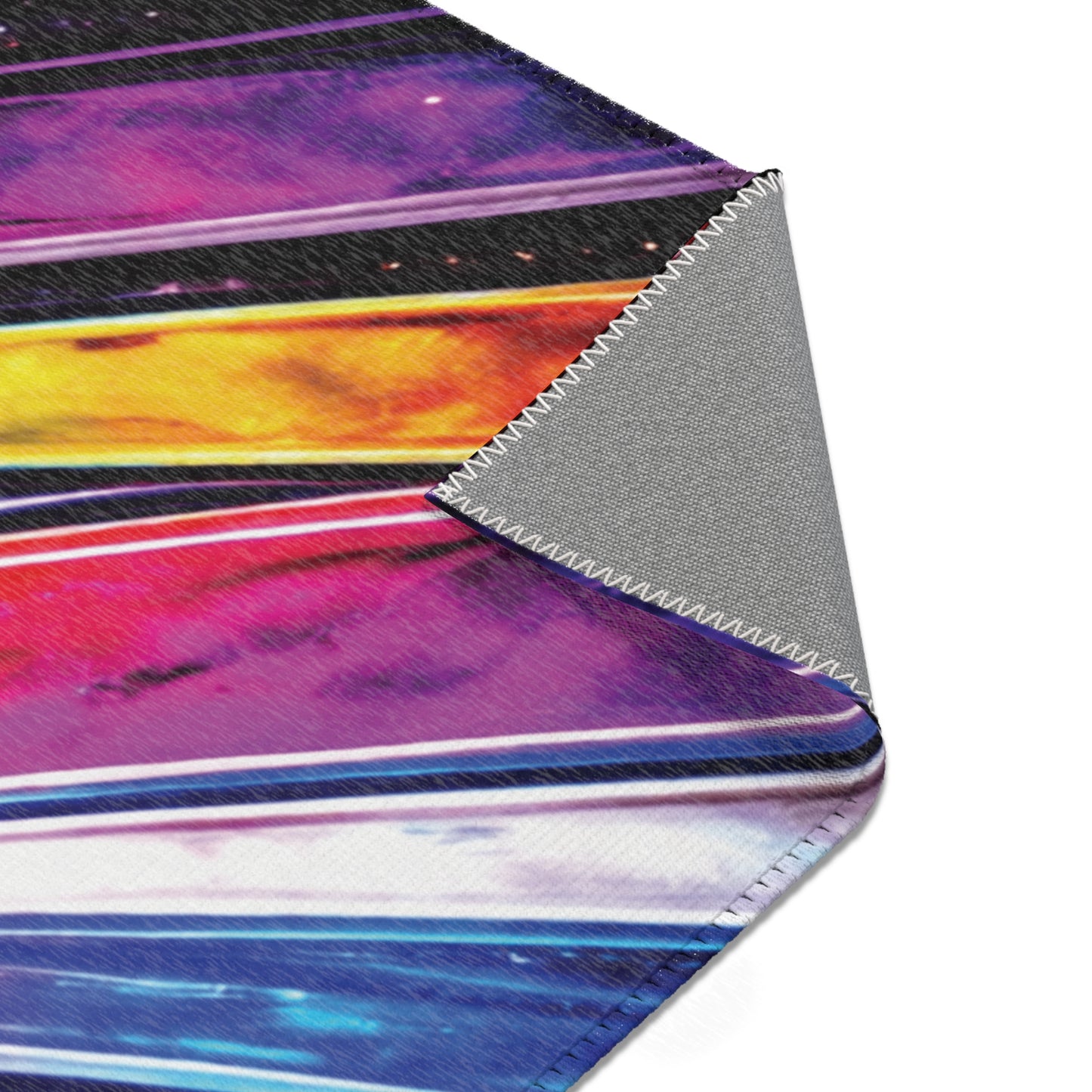 Galaxy Mini Truck Area Rug — Retro Minitruck Graphic Rug for Man Cave, Office & Art Studio