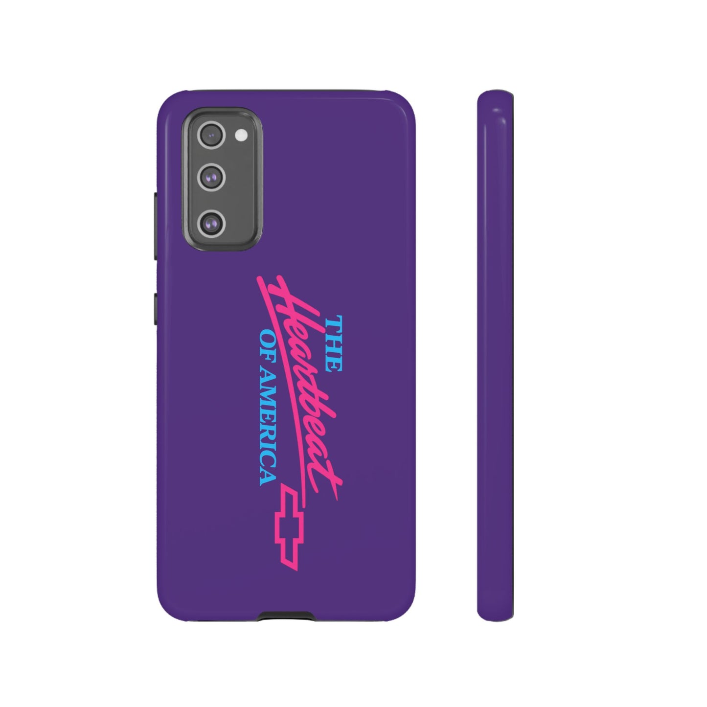 Purple  “The Heartbeat of America” Retro Chevy Logo, Slim Protective Cover