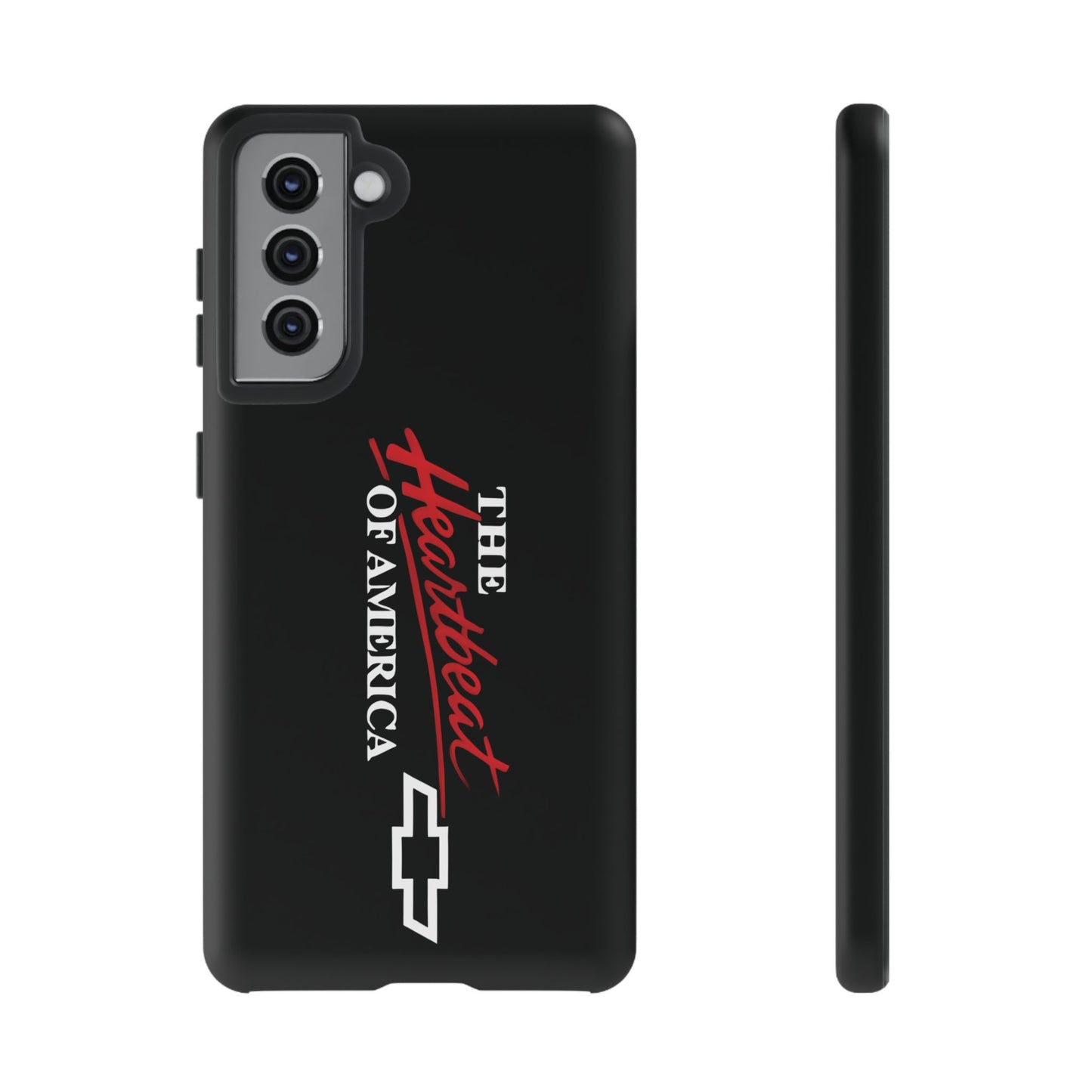 Chevy Phone Case, Tough Cases for Car Lovers, Vintage Style Cover, Heartbeat