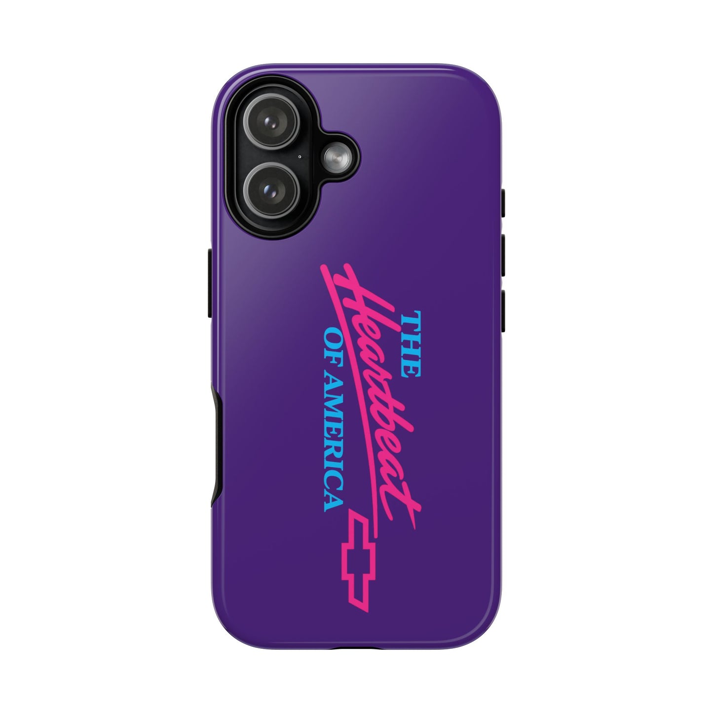 Purple  “The Heartbeat of America” Retro Chevy Logo, Slim Protective Cover