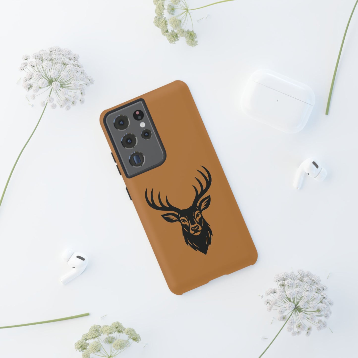 Phone Cases, Deer Buck with Antlers Wildlife Nature Design, Animal Lover Gift,