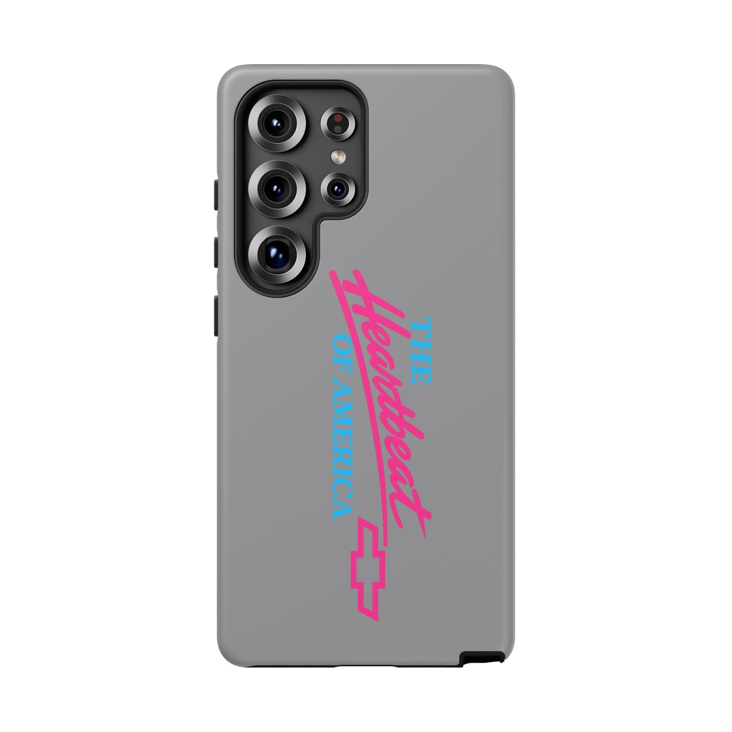 Silver “The Heartbeat of America” Retro Chevy Logo, Slim Protective Cover