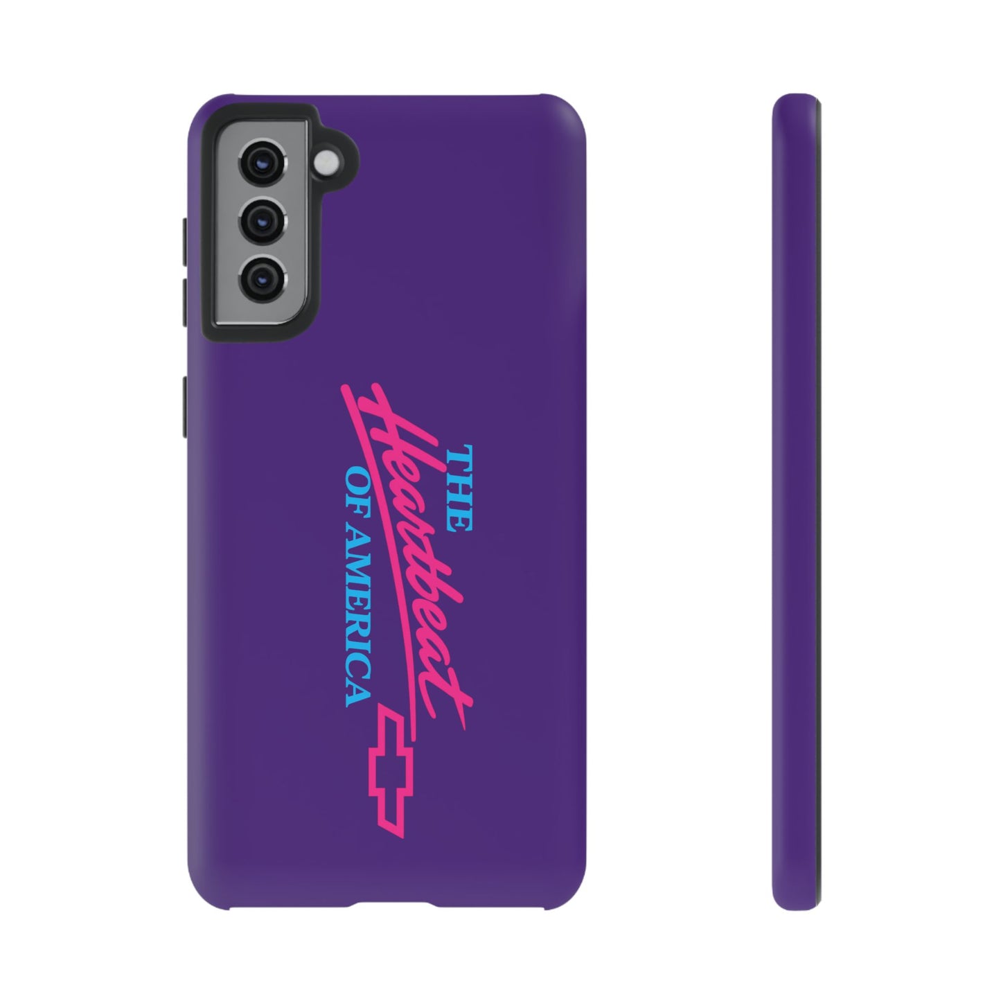 Purple  “The Heartbeat of America” Retro Chevy Logo, Slim Protective Cover