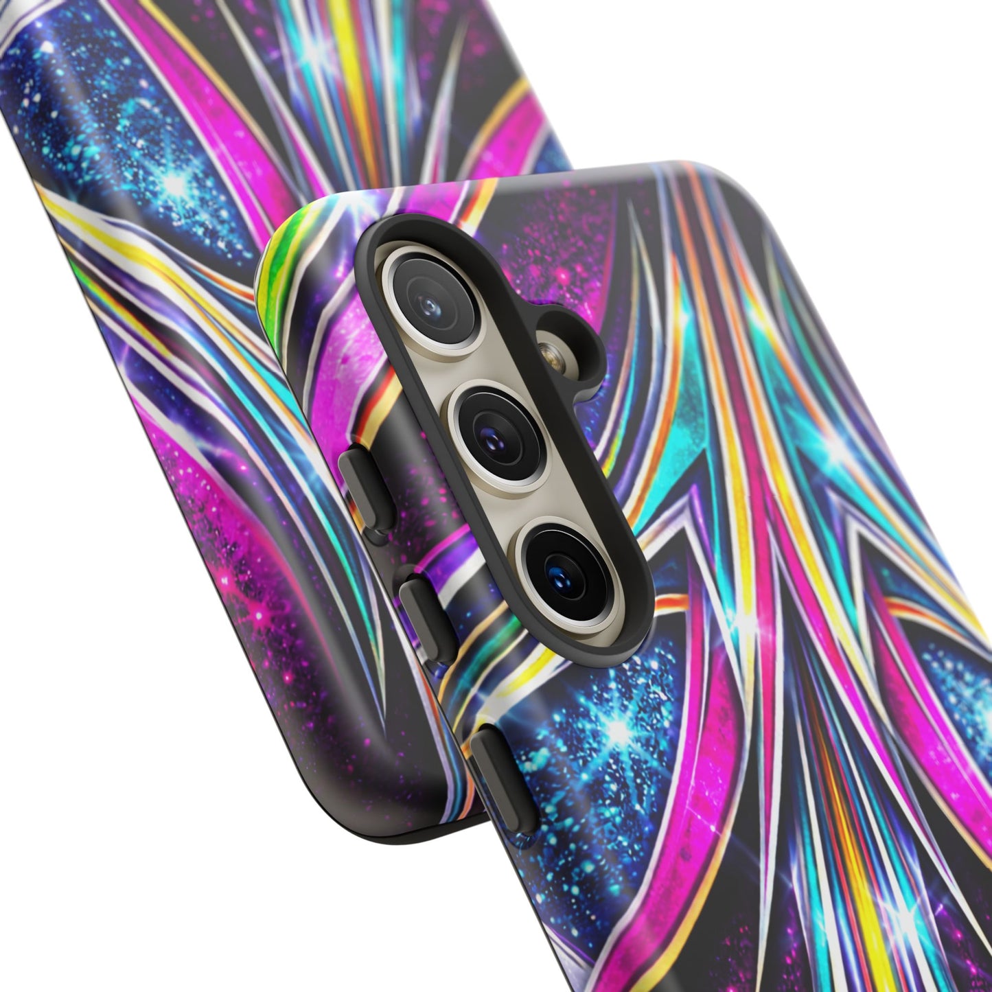Custom Lowrider Pinstripe Swirl Tough Phone Case – Impact Resistant