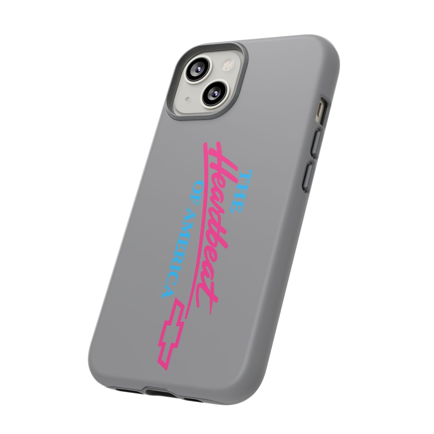 Silver “The Heartbeat of America” Retro Chevy Logo, Slim Protective Cover