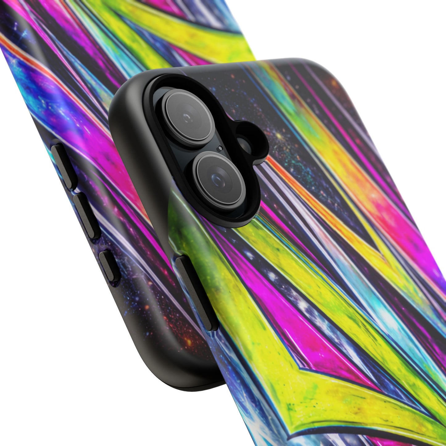 Neon Graffiti Phone Case | Tough Case, Vivid Abstract Street Art