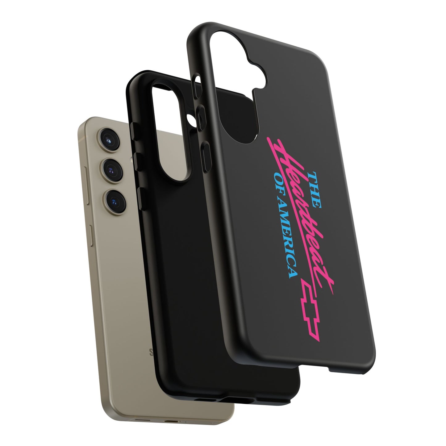 Phone Case — “The Heartbeat of America” Retro Chevy Logo, Slim Protective Cover