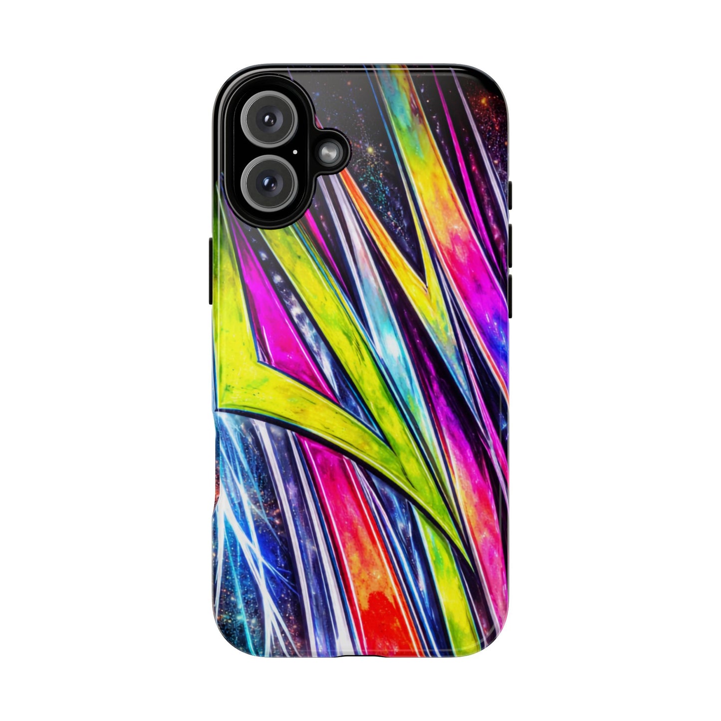 Neon Graffiti Phone Case | Tough Case, Vivid Abstract Street Art
