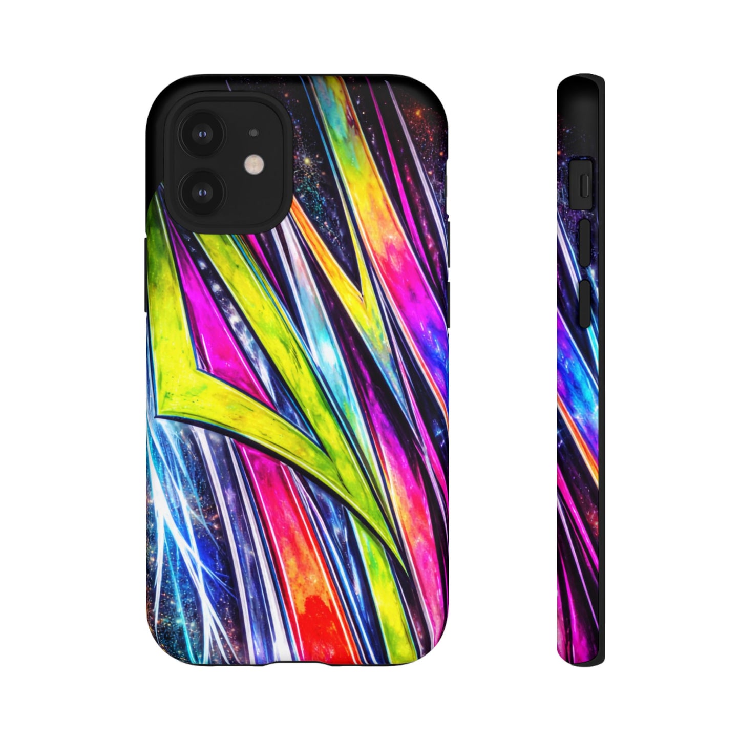 Neon Graffiti Phone Case | Tough Case, Vivid Abstract Street Art