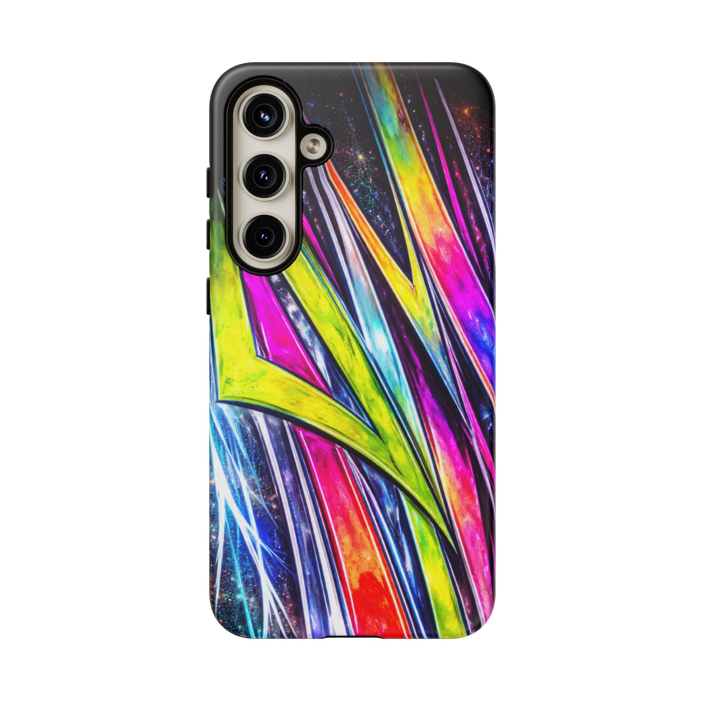Neon Graffiti Phone Case | Tough Case, Vivid Abstract Street Art