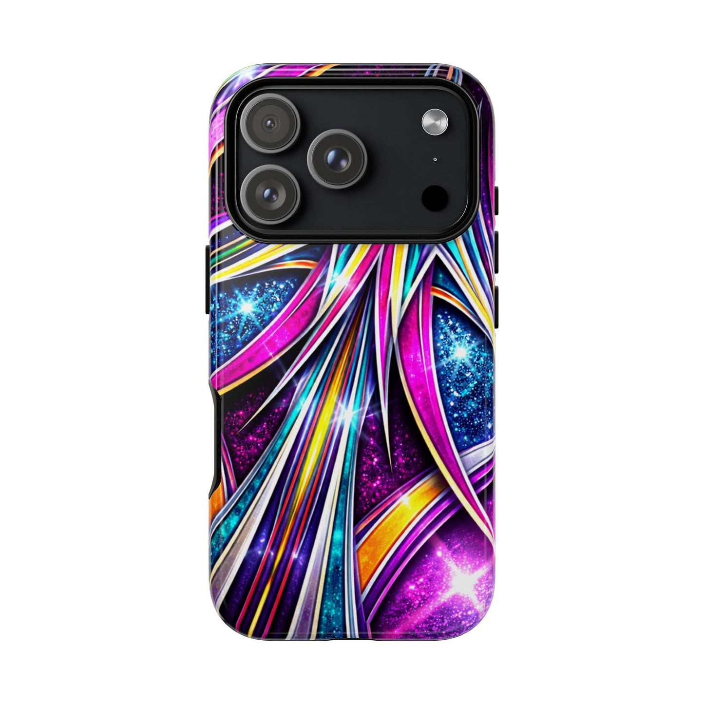 Custom Lowrider Pinstripe Swirl Tough Phone Case – Impact Resistant