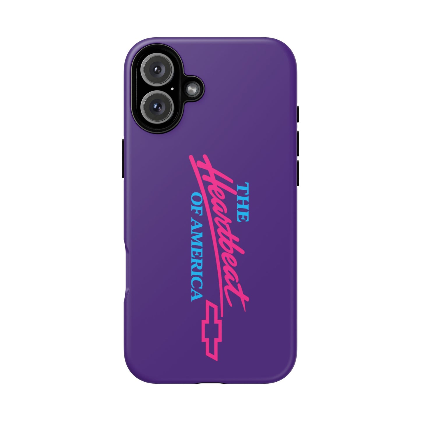 Purple  “The Heartbeat of America” Retro Chevy Logo, Slim Protective Cover
