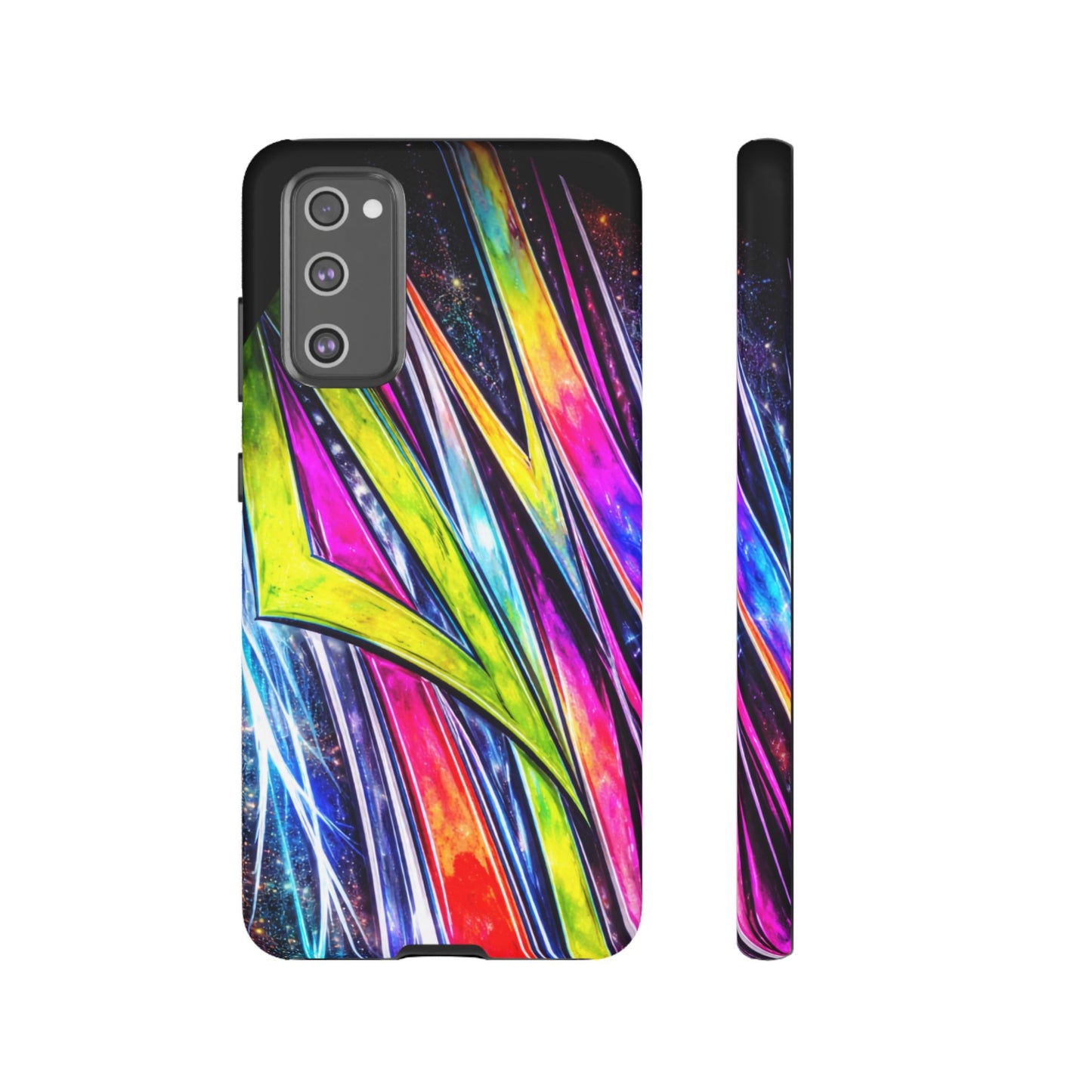 Neon Graffiti Phone Case | Tough Case, Vivid Abstract Street Art