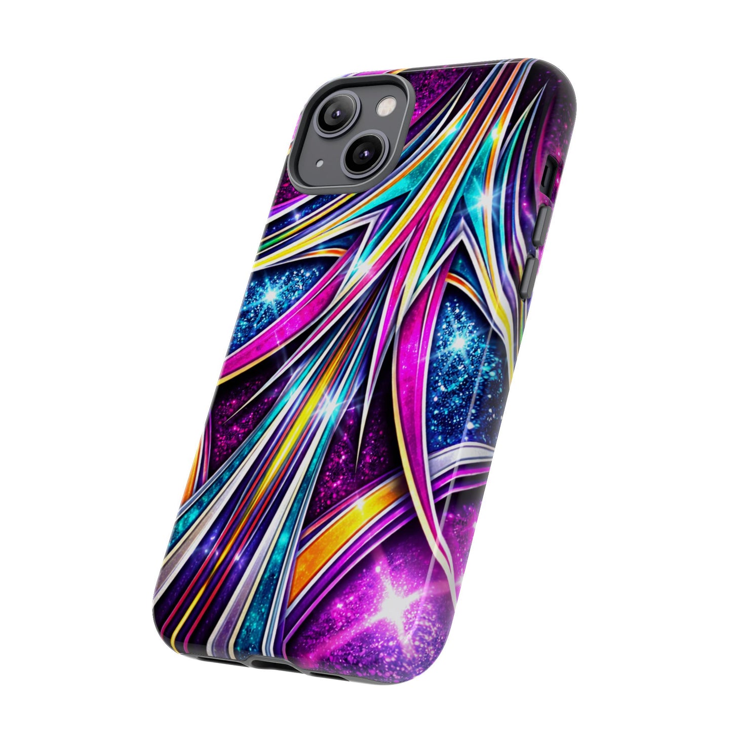 Custom Lowrider Pinstripe Swirl Tough Phone Case – Impact Resistant