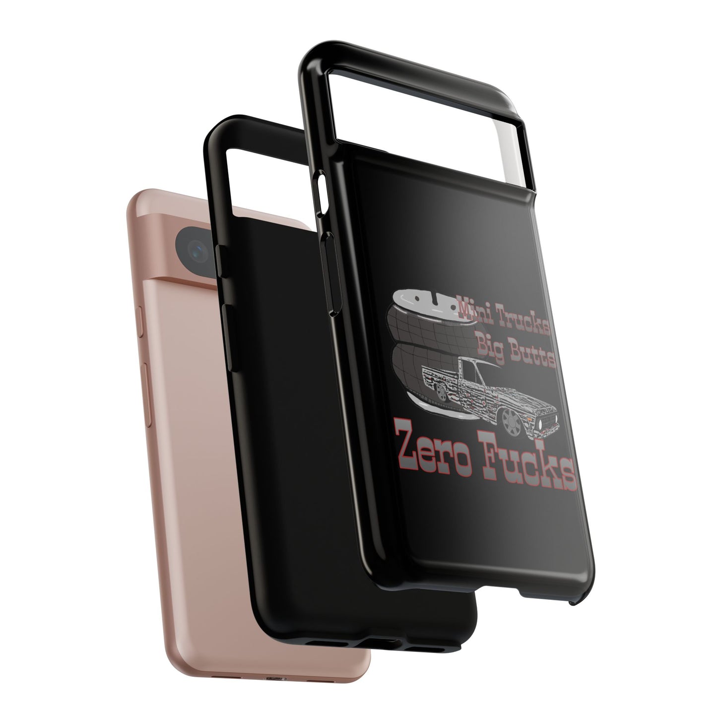 Funny Phone Case - Mini Trucks Big Butts Zero F@cks, Gift for Truck Lovers, Car