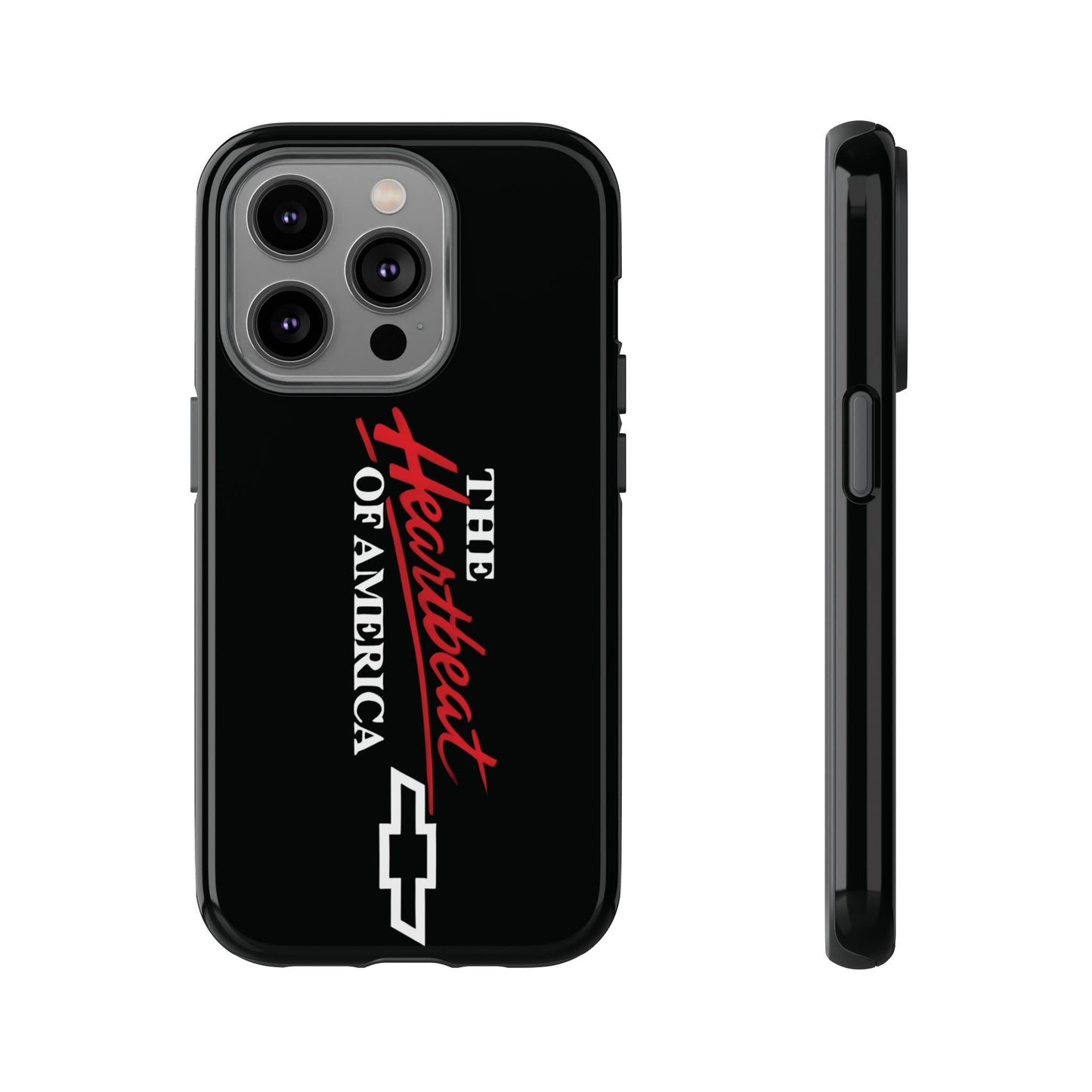 Chevy Phone Case, Tough Cases for Car Lovers, Vintage Style Cover, Heartbeat