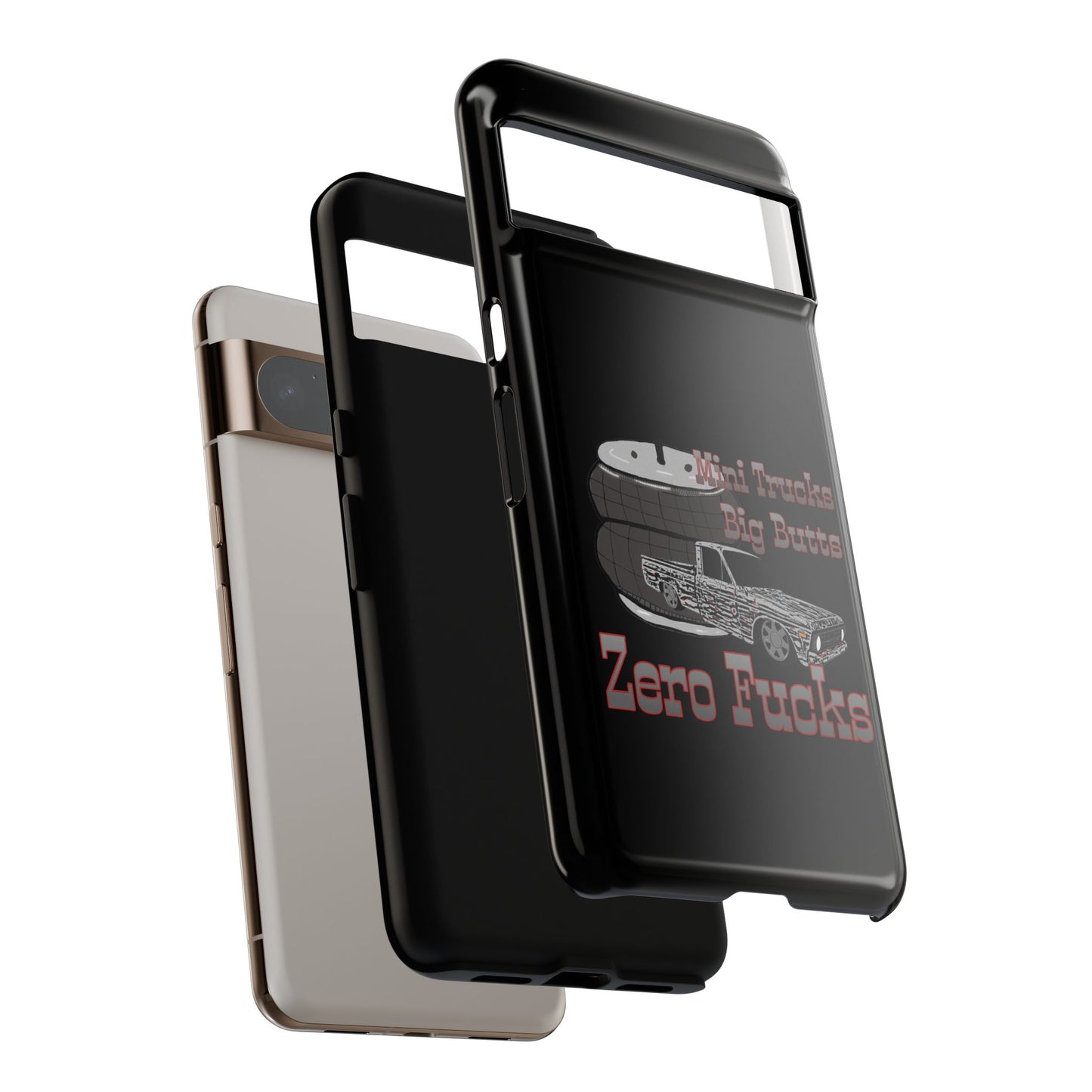 Funny Phone Case - Mini Trucks Big Butts Zero F@cks, Gift for Truck Lovers, Car
