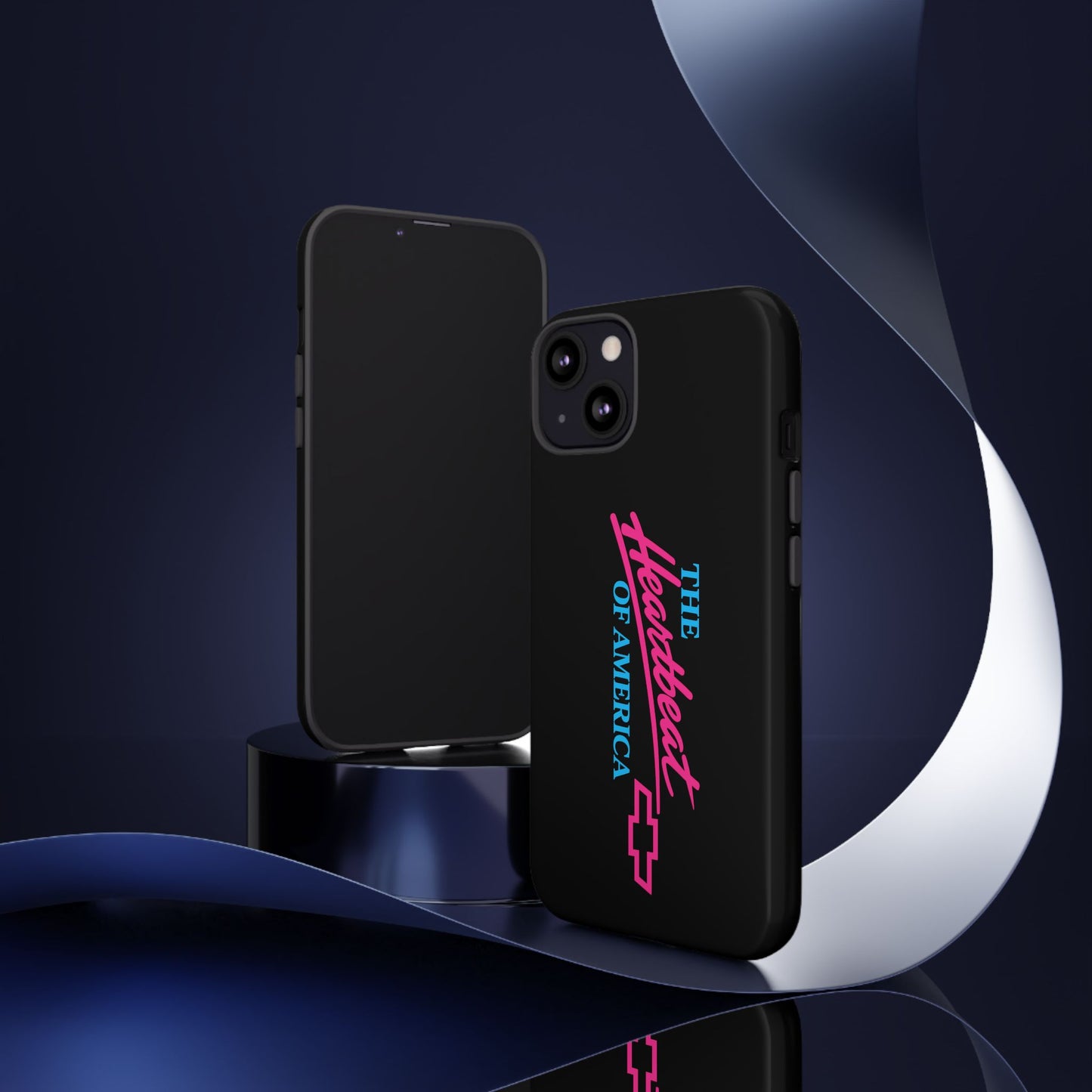 Phone Case — “The Heartbeat of America” Retro Chevy Logo, Slim Protective Cover