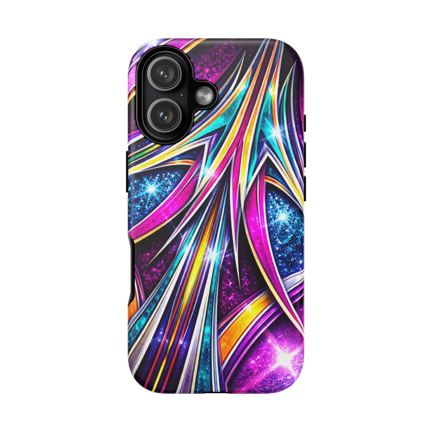 Custom Lowrider Pinstripe Swirl Tough Phone Case – Impact Resistant