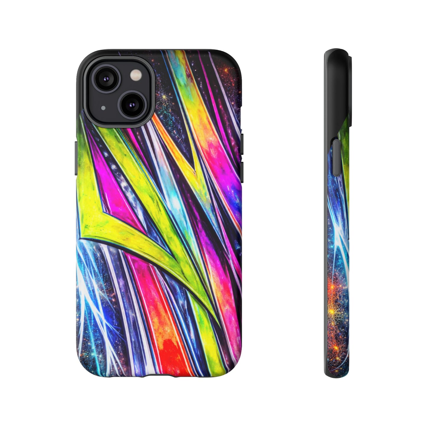 Neon Graffiti Phone Case | Tough Case, Vivid Abstract Street Art