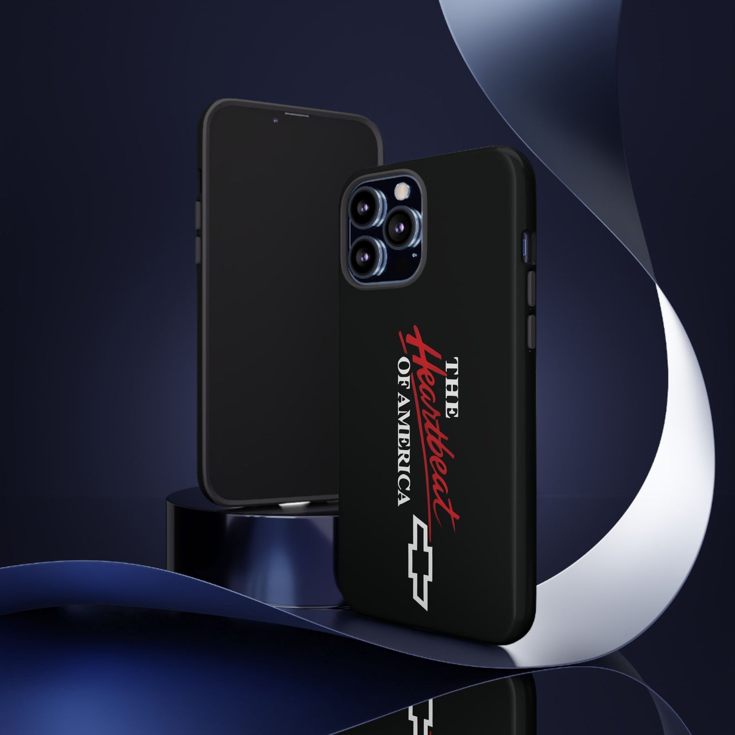 Chevy Phone Case, Tough Cases for Car Lovers, Vintage Style Cover, Heartbeat