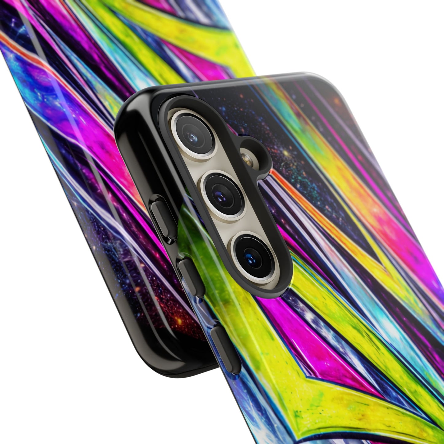 Neon Graffiti Phone Case | Tough Case, Vivid Abstract Street Art