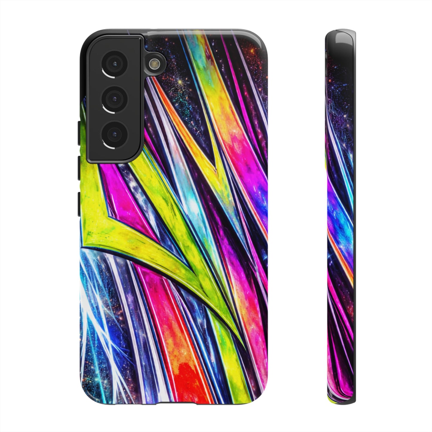 Neon Graffiti Phone Case | Tough Case, Vivid Abstract Street Art