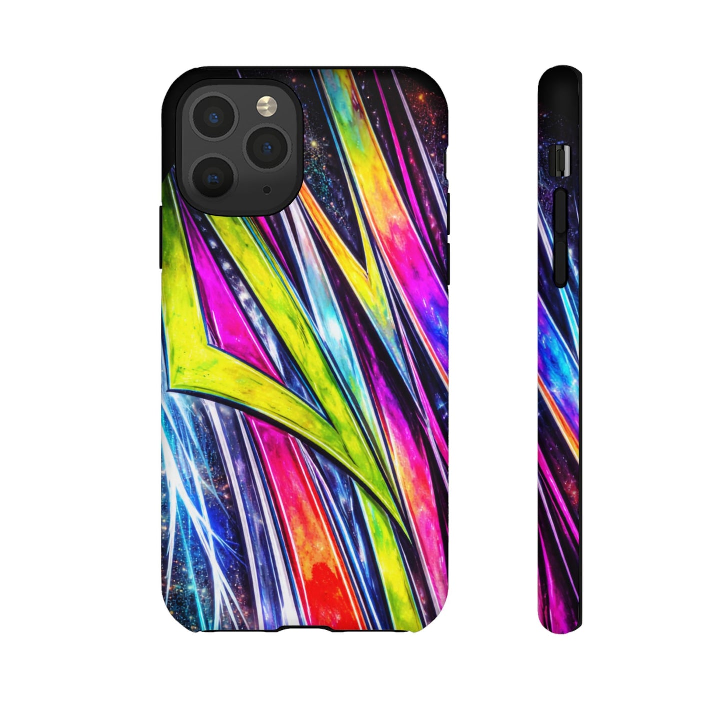 Neon Graffiti Phone Case | Tough Case, Vivid Abstract Street Art
