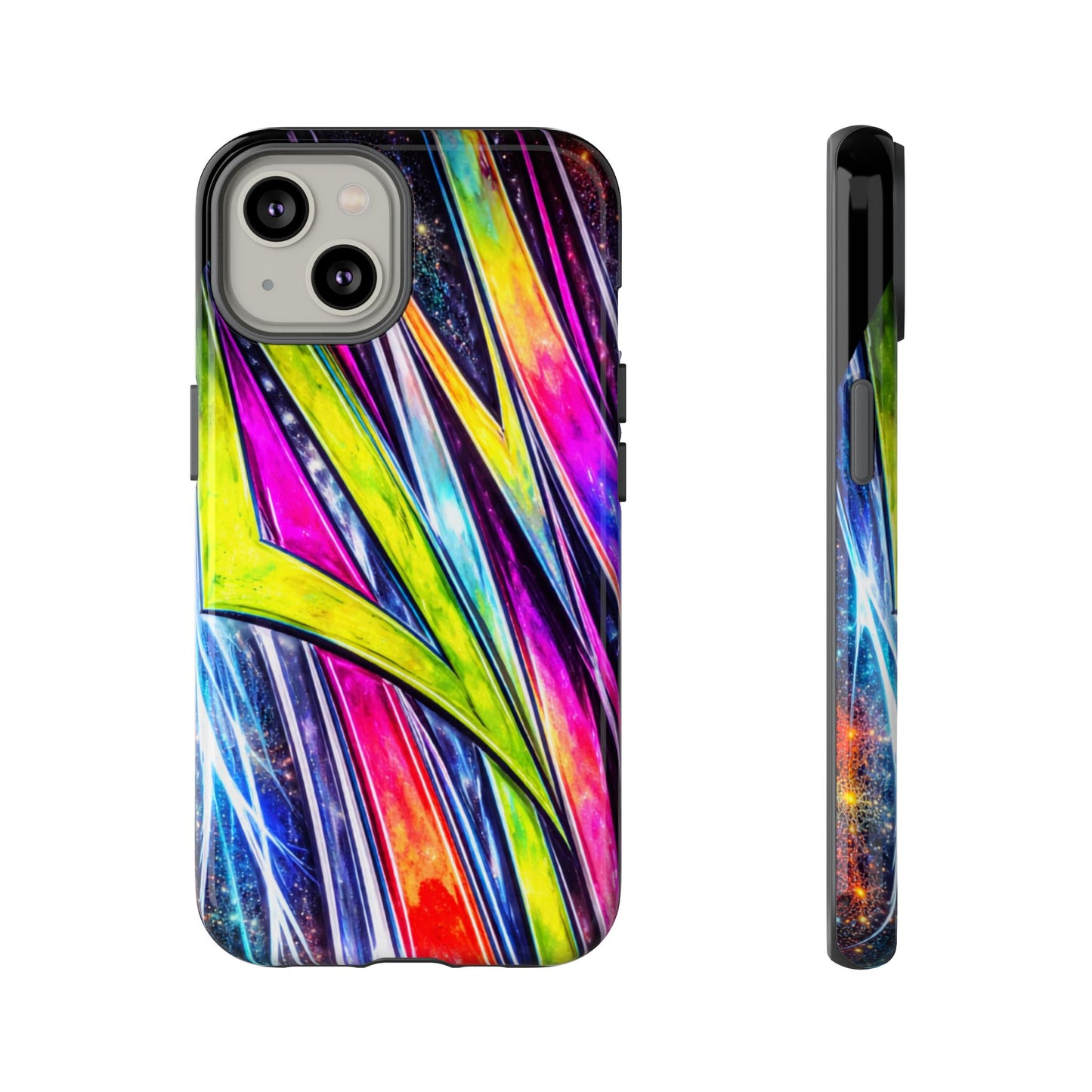 Neon Graffiti Phone Case | Tough Case, Vivid Abstract Street Art