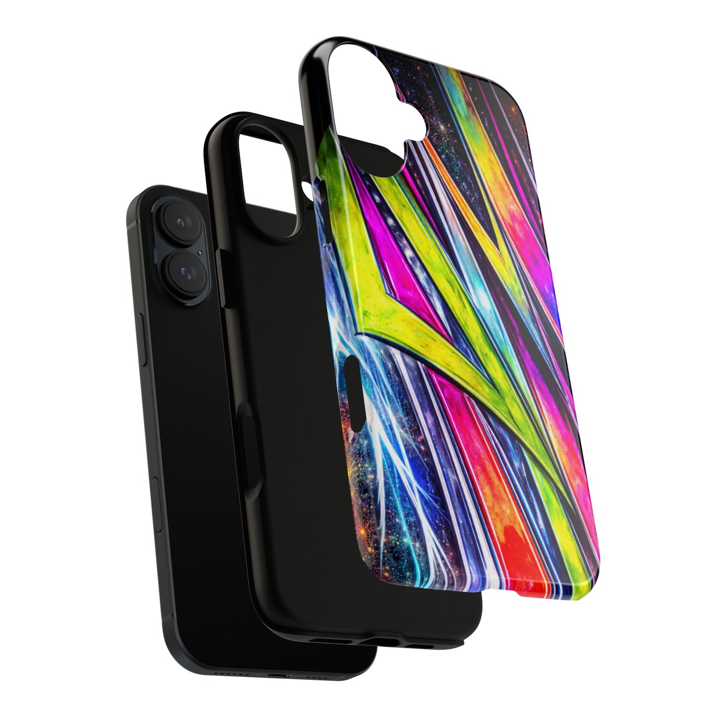 Neon Graffiti Phone Case | Tough Case, Vivid Abstract Street Art