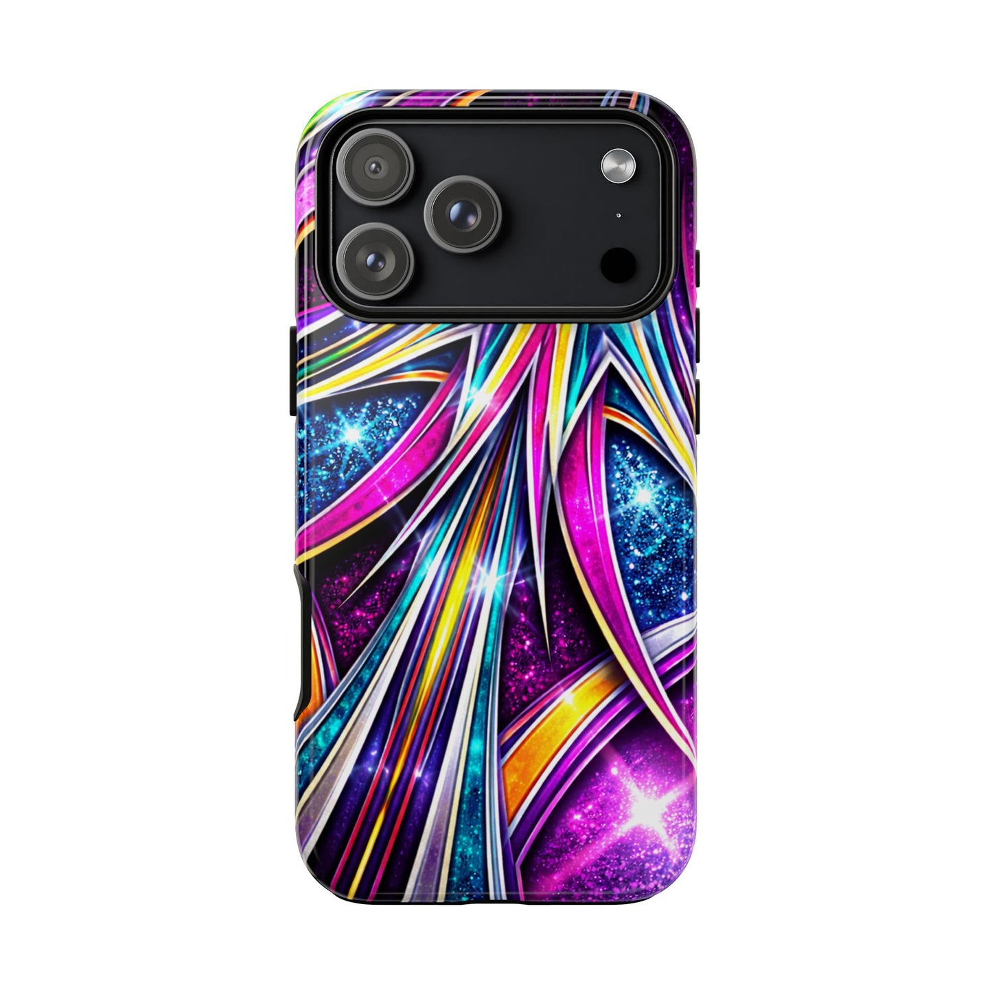 Custom Lowrider Pinstripe Swirl Tough Phone Case – Impact Resistant