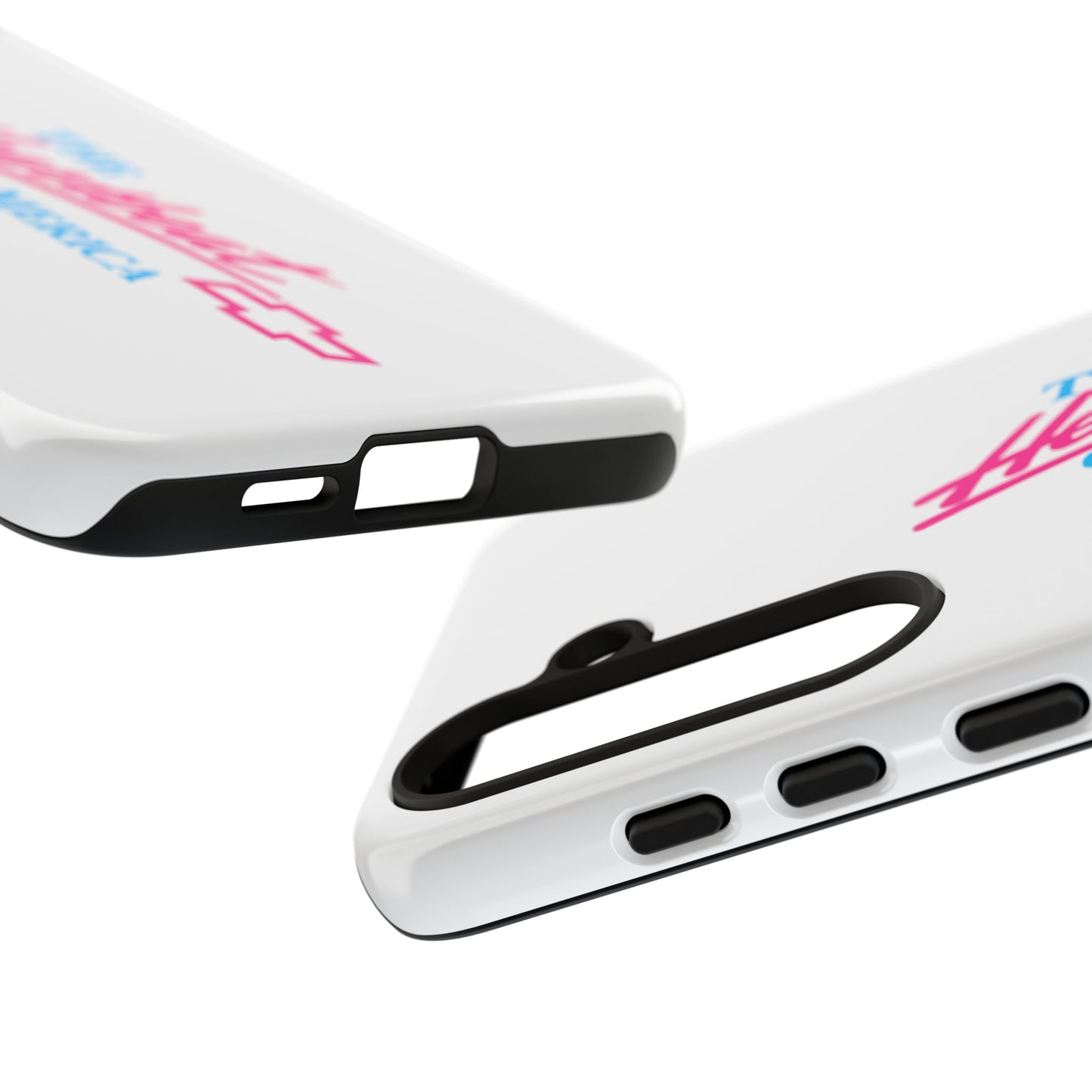 White  “The Heartbeat of America” Retro Chevy Logo, Slim Protective Cover
