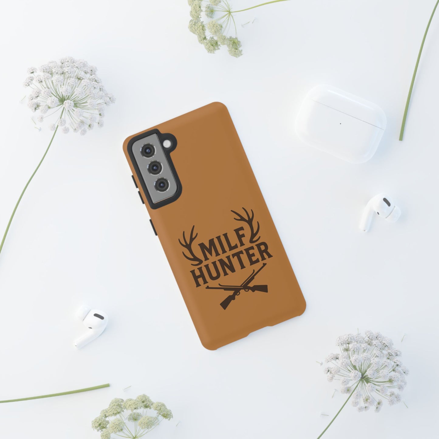 Phone Case, Funny Milf Hunter Design for Tough Cases, Rugged Protective Cover,