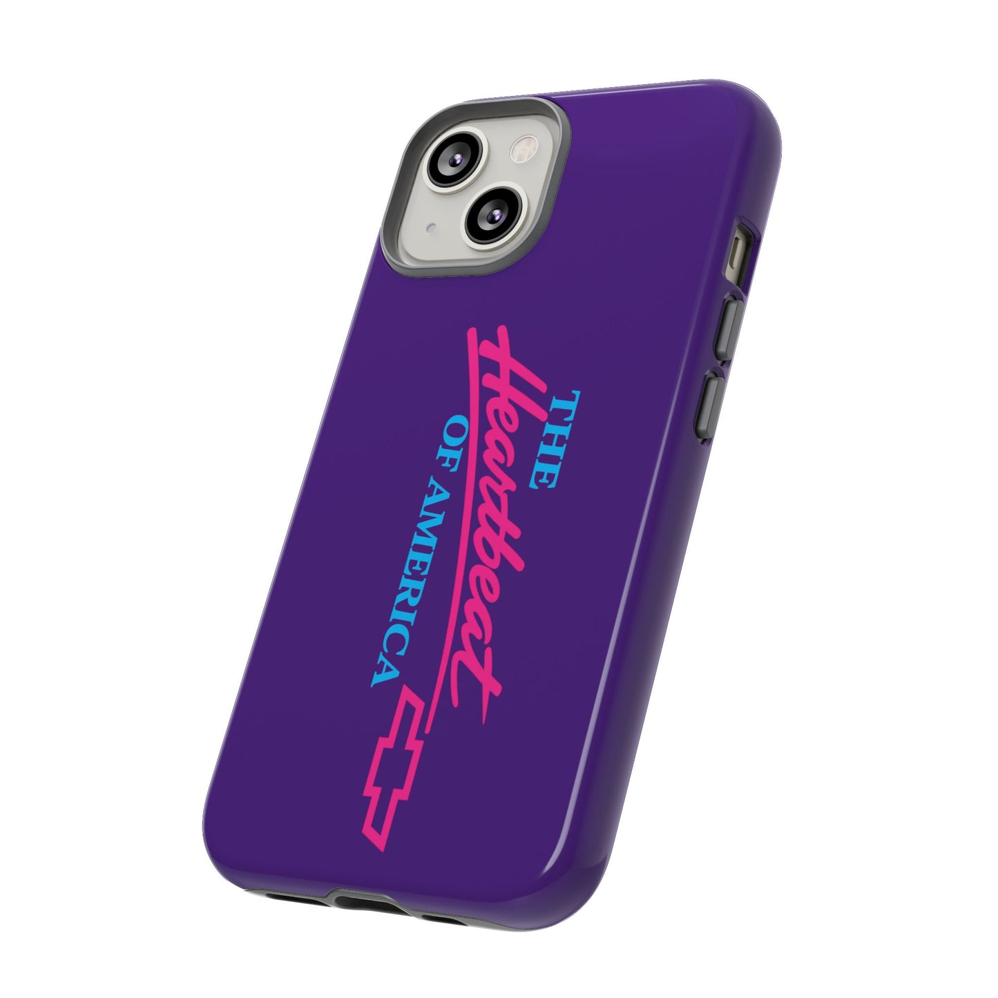 Purple  “The Heartbeat of America” Retro Chevy Logo, Slim Protective Cover