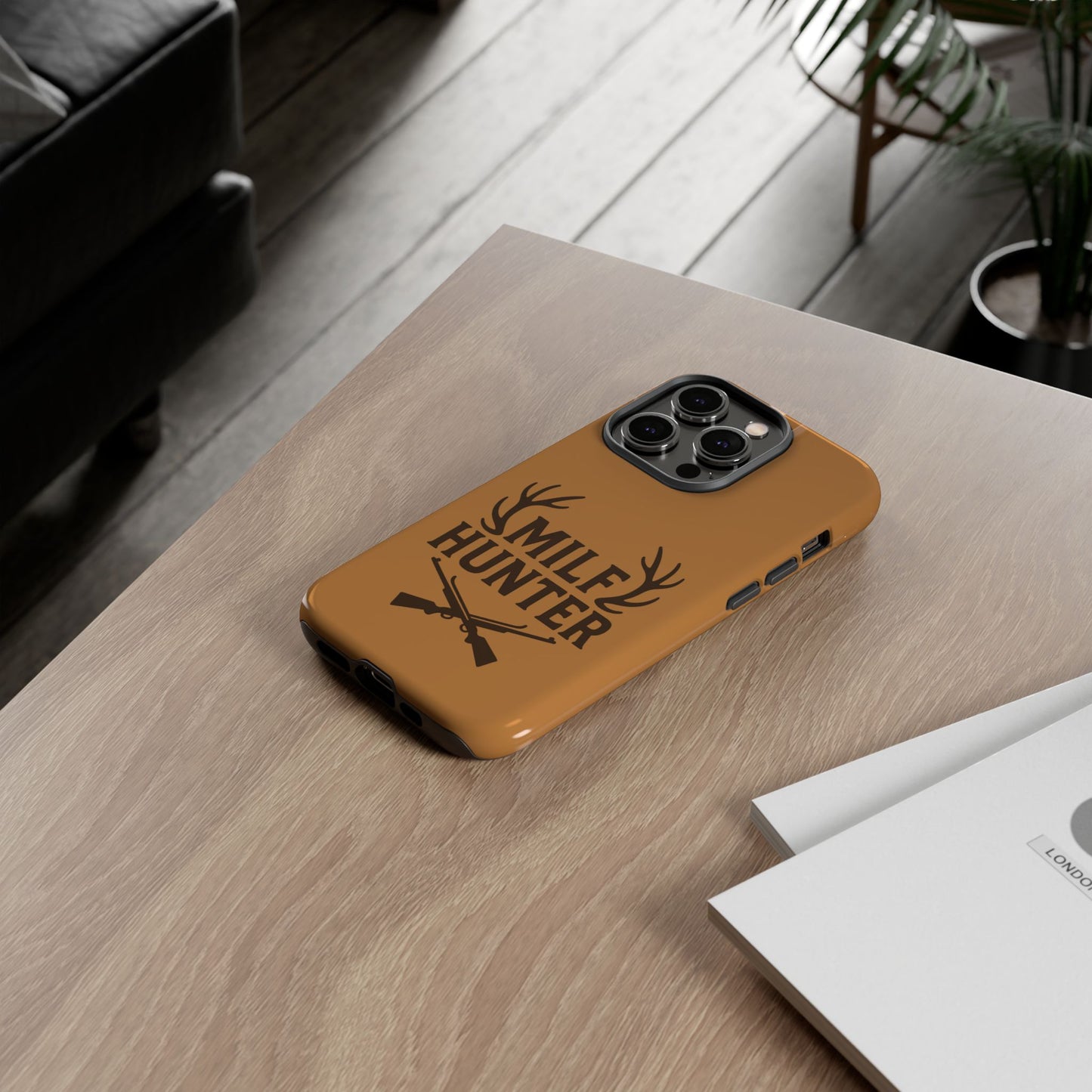 Phone Case, Funny Milf Hunter Design for Tough Cases, Rugged Protective Cover,