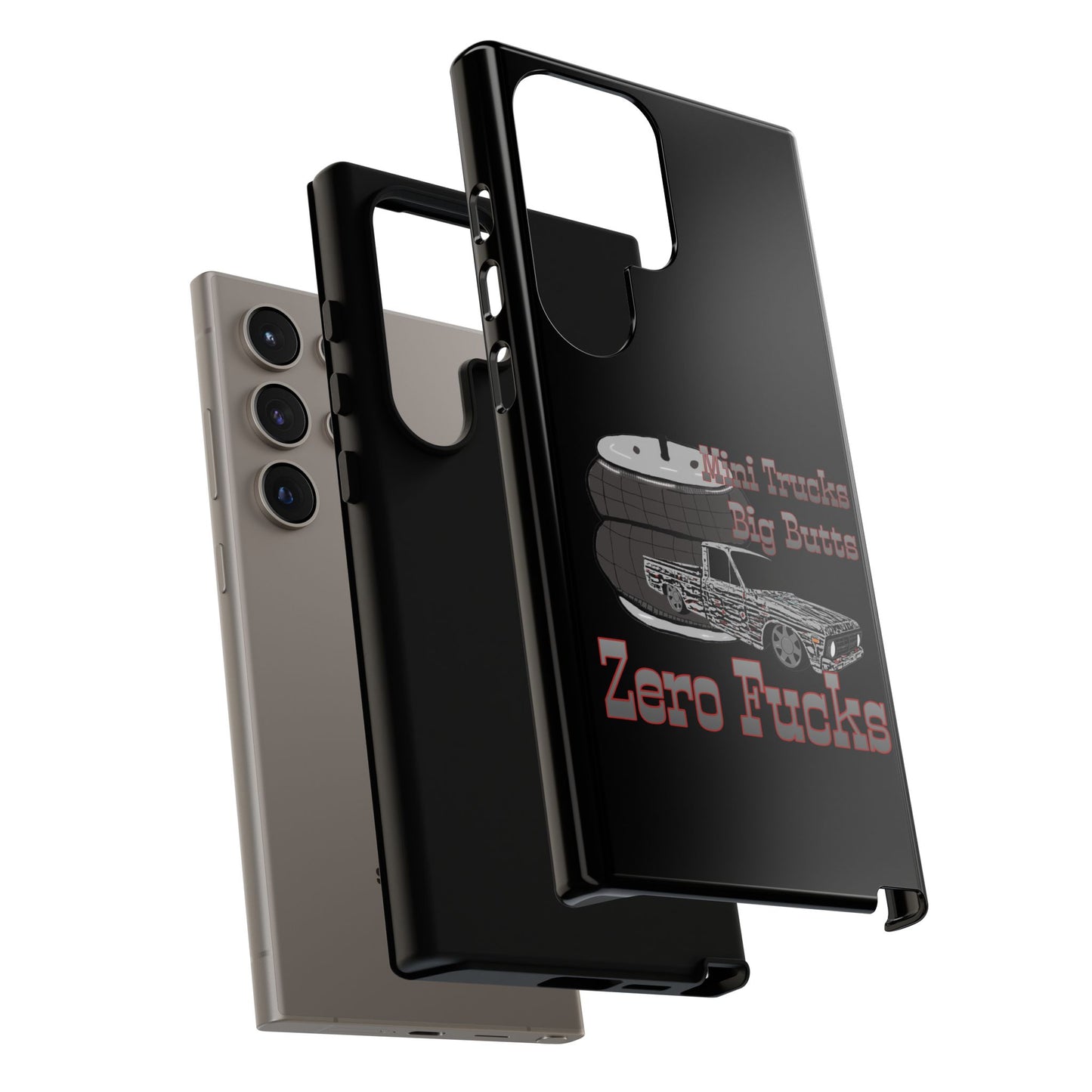 Funny Phone Case - Mini Trucks Big Butts Zero F@cks, Gift for Truck Lovers, Car