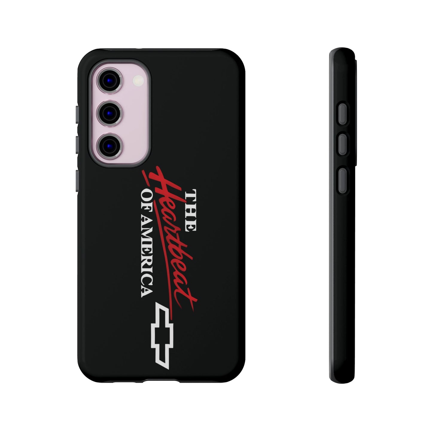 Chevy Phone Case, Tough Cases for Car Lovers, Vintage Style Cover, Heartbeat