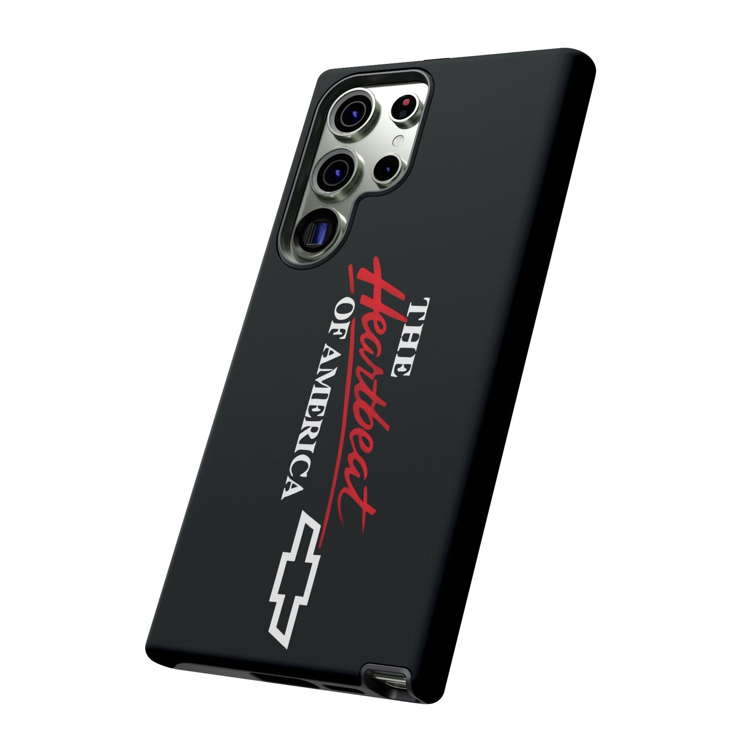 Chevy Phone Case, Tough Cases for Car Lovers, Vintage Style Cover, Heartbeat