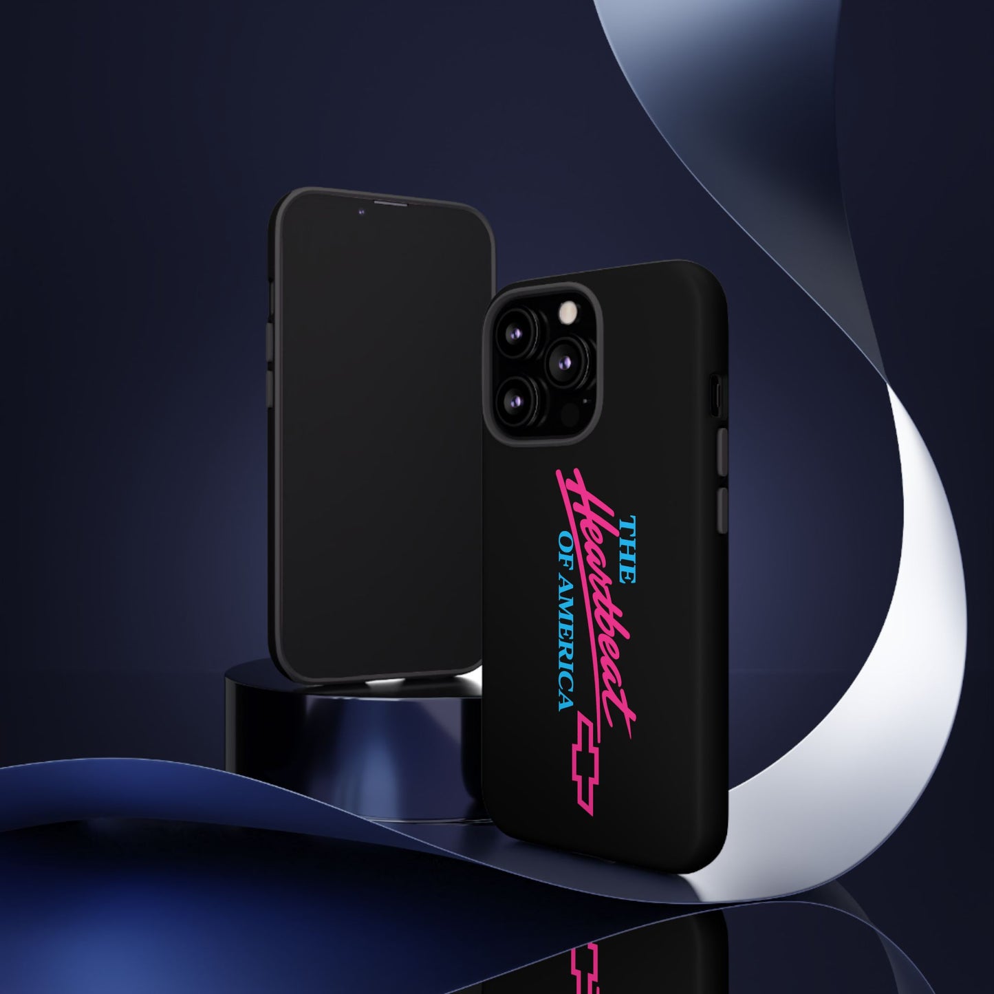 Phone Case — “The Heartbeat of America” Retro Chevy Logo, Slim Protective Cover