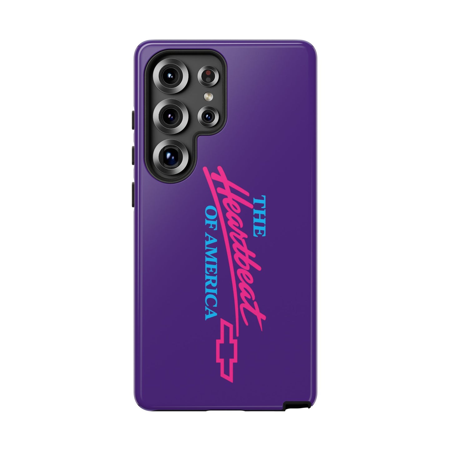 Purple  “The Heartbeat of America” Retro Chevy Logo, Slim Protective Cover