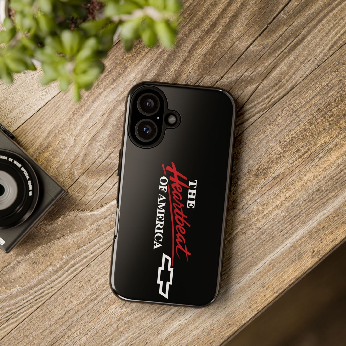Chevy Phone Case, Tough Cases for Car Lovers, Vintage Style Cover, Heartbeat