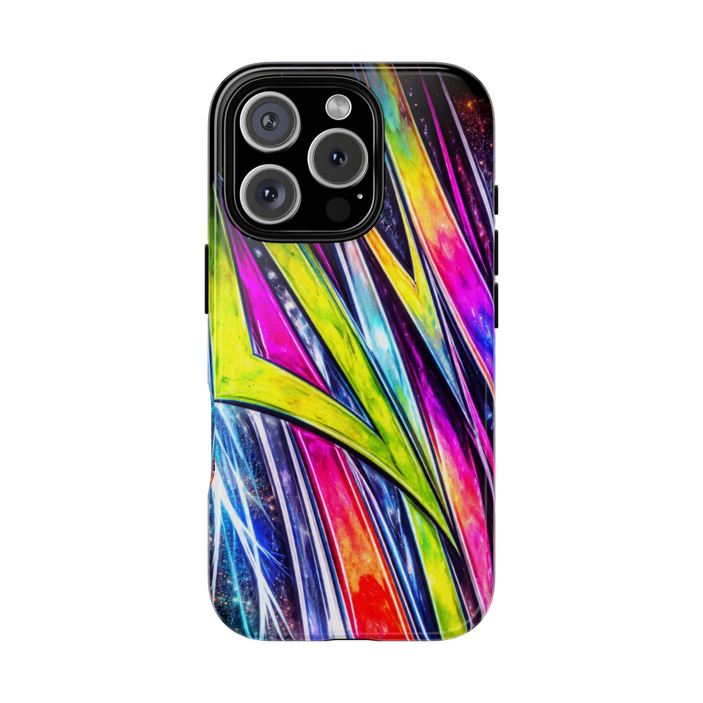 Neon Graffiti Phone Case | Tough Case, Vivid Abstract Street Art