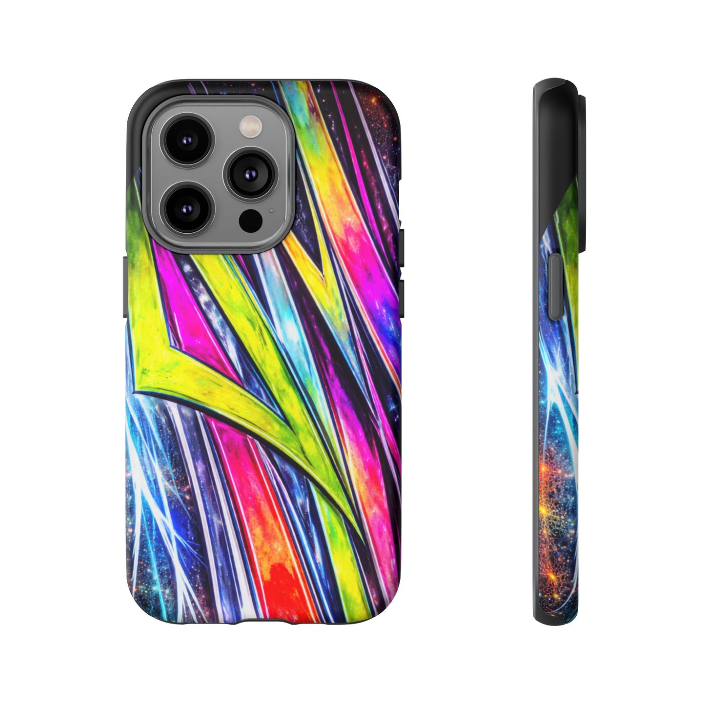 Neon Graffiti Phone Case | Tough Case, Vivid Abstract Street Art